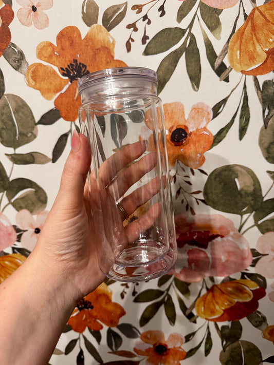 20oz Acrylic Snowglobe Tumbler