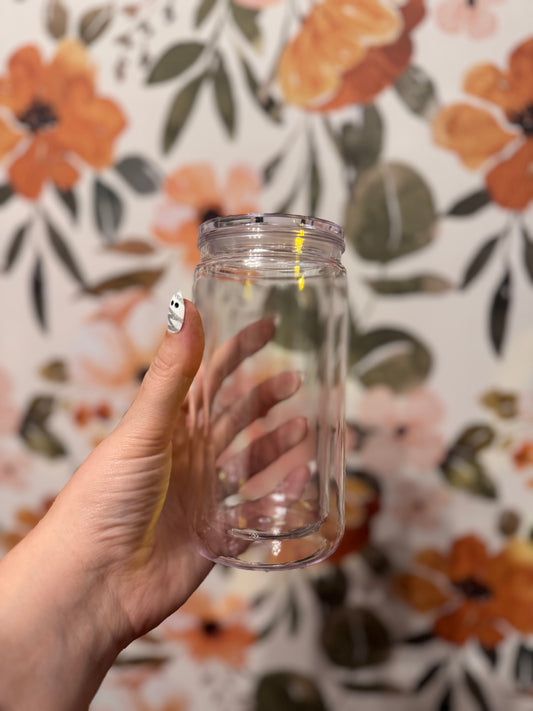 16oz Acrylic Snow Globe Tumbler